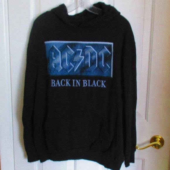 AC/DC Back in Black Hoodie MED/LG